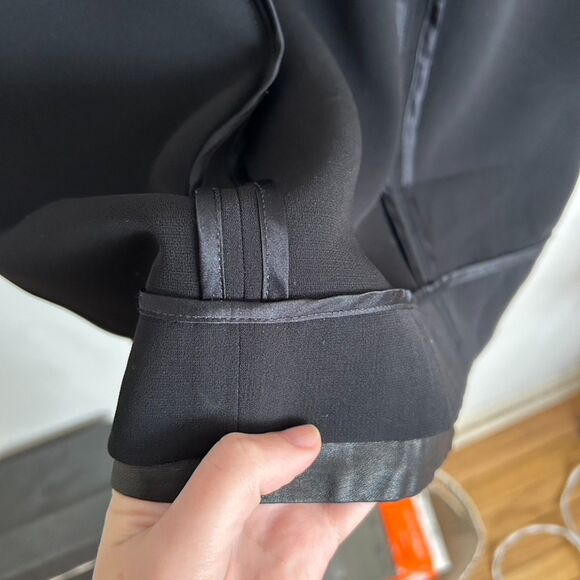 Rag & Bone Leather and Satin Trim Dress - Picture 4 of 11